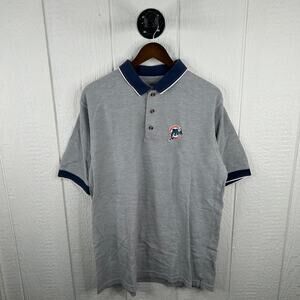 Y2K Miami Dolphins Football NFL Polo Shirt Size Large